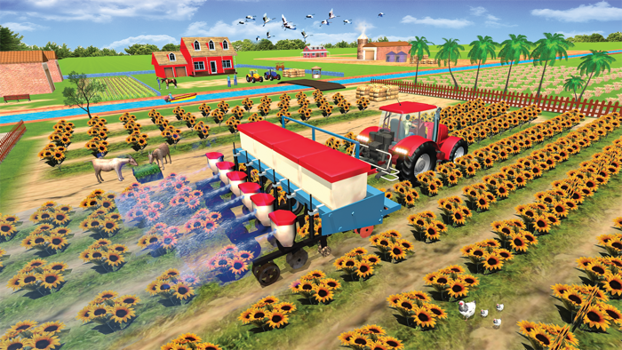 Modern Tractor Farming Game