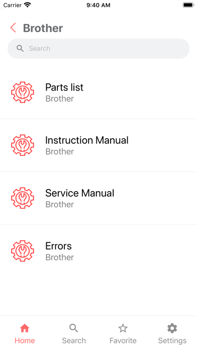 Sewing Machine Parts List Pro Screenshot