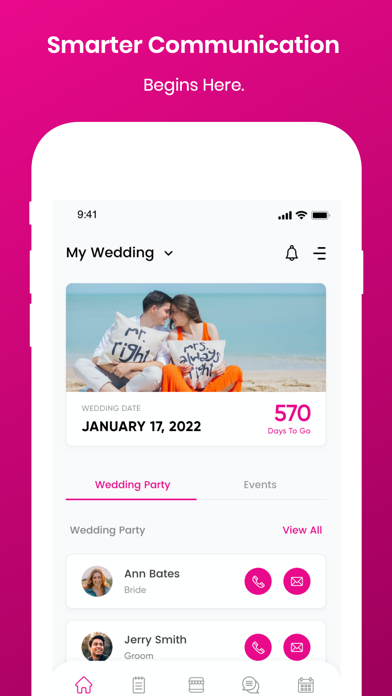 The Bridesmaids App Screenshot