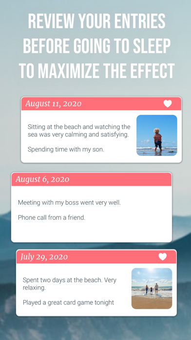 One Minute Journal - Happiness Screenshot