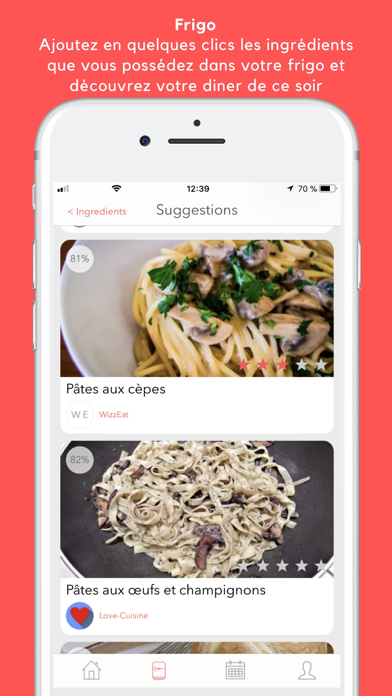 Screenshot #3 pour WizzEat - Recettes du frigo