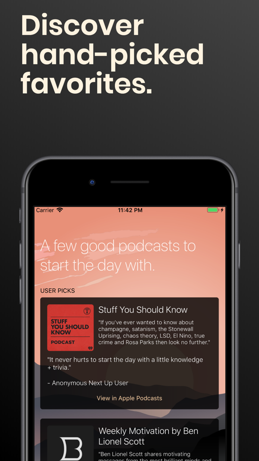 #8. Next Up - A Podcast Alarm (iOS) By: Landon Mitchell