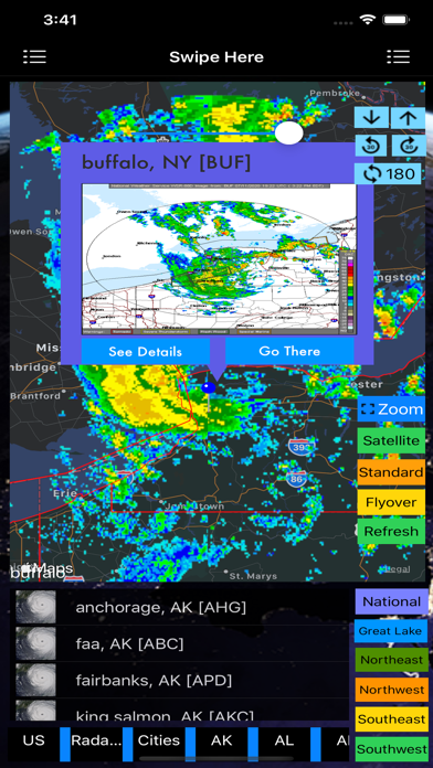 Screenshot #1 pour US NOAA Radars 3D Lite
