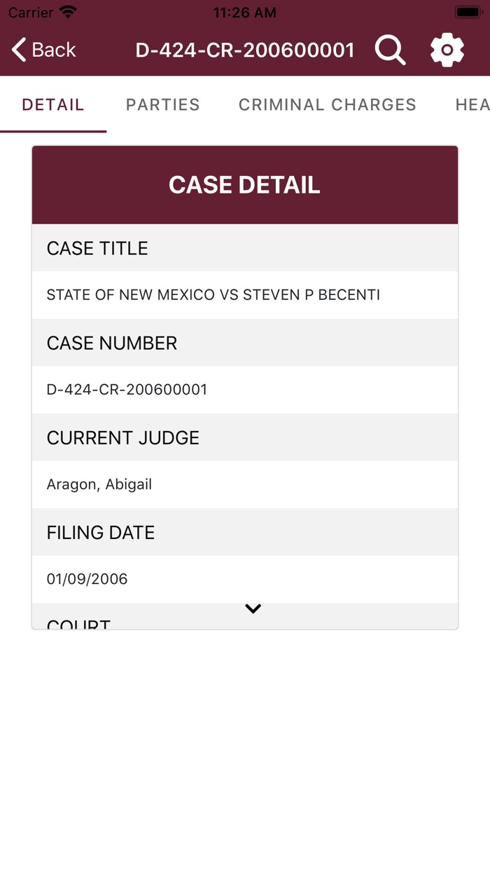 New Mexico Courts Case Lookup