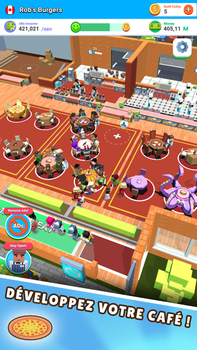 Screenshot #2 pour Idle Cafe! Tap Tycoon