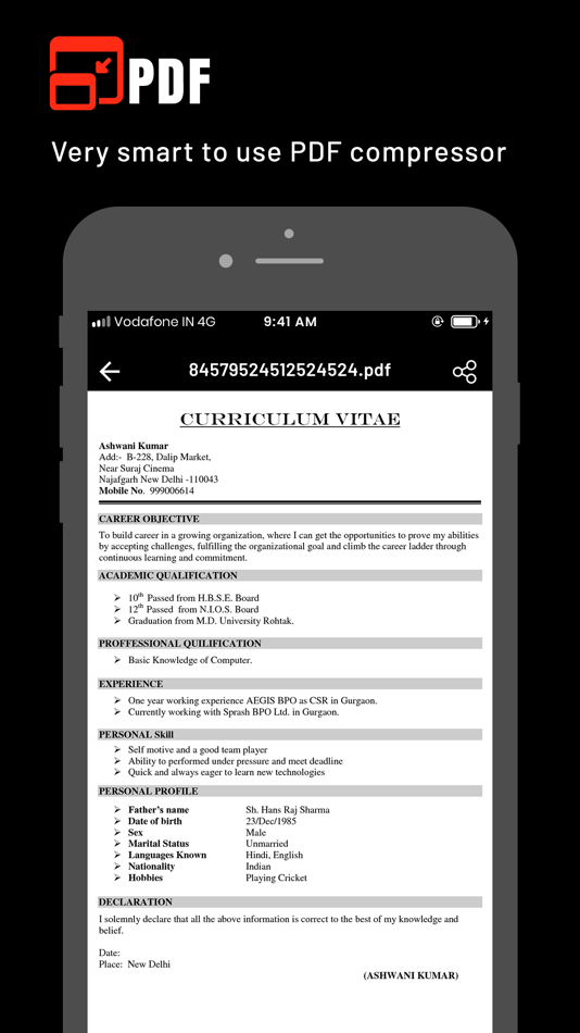 #4. PDF Compressor : Shrink PDF (iOS) 由: Jogani Bhavesh Keshubhai