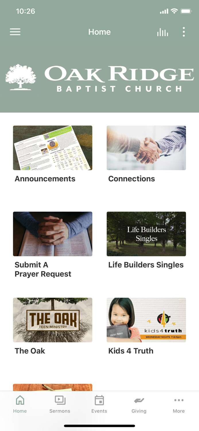 Oak Ridge Baptist Church Inc