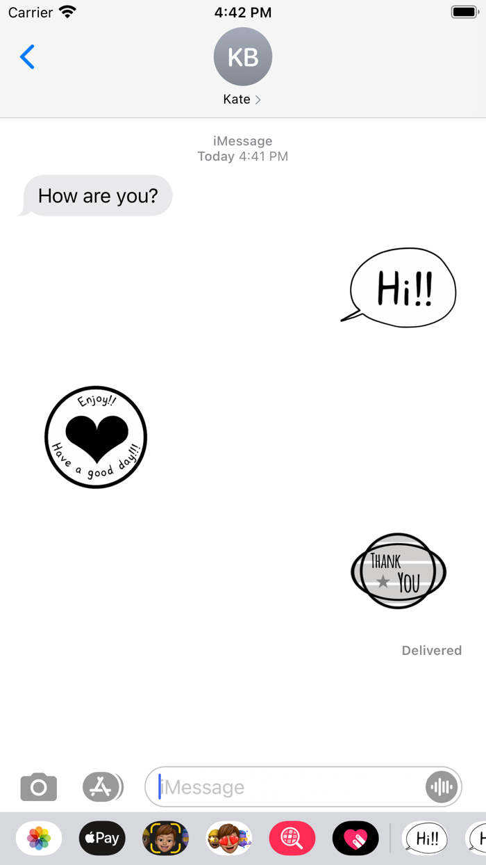 Monotone Simple Sticker