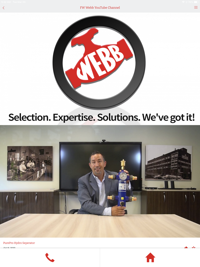 FW Webb Heat Design App