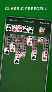 aged freecell solitaire iphone screenshot 1