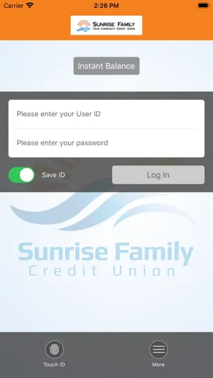 Sunrise Family Credit Union screenshot 2