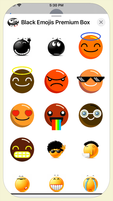 Black Emojis Premium Box Screenshot