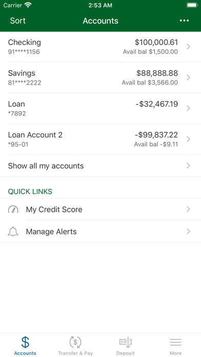 Ko’olau Federal Credit Union Screenshot