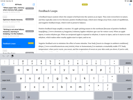 Screenshot #5 pour WriteFreely