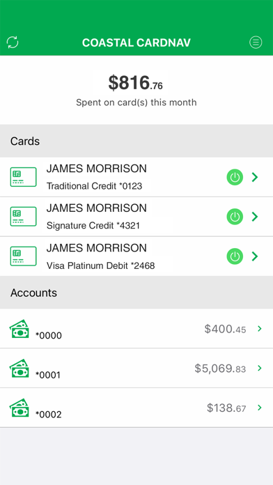 Coastal CardNav screenshot 4