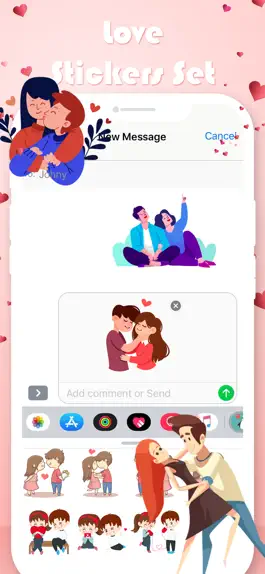 Game screenshot Valentine's Couple Stickers mod apk