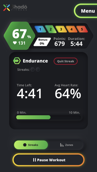Shado Fitness Screenshot