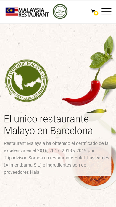 Restaurante Malaysia Screenshot