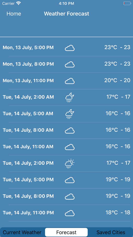 #4. World Weather Instant Forecast (iOS) Podle: Muhammad Asad Arman