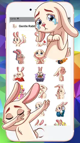 Game screenshot Gentle Rabbit Stickers Pack apk