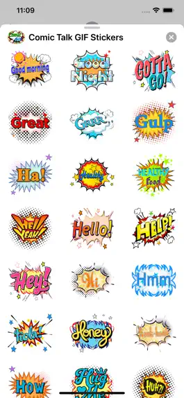 Game screenshot Animated Comic Talk Stickers apk