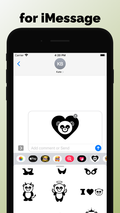 Screenshot #3 pour Emoji et autocollants Panda