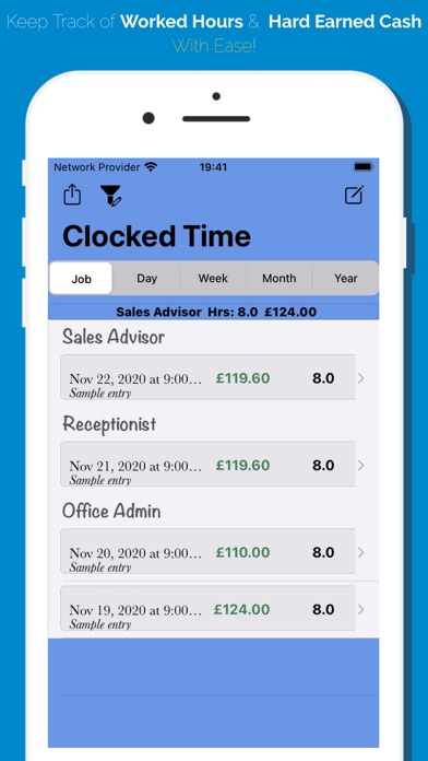 HoursTracker - Clock-in Screenshot