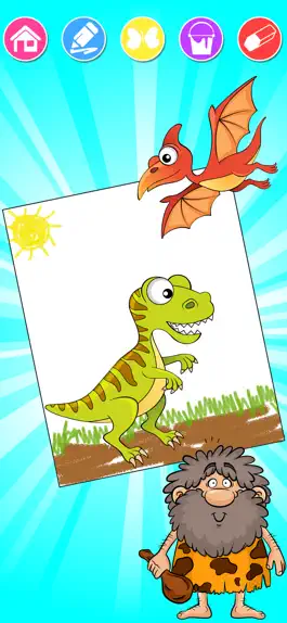 Game screenshot Dinosaurs world, Coloring Book hack