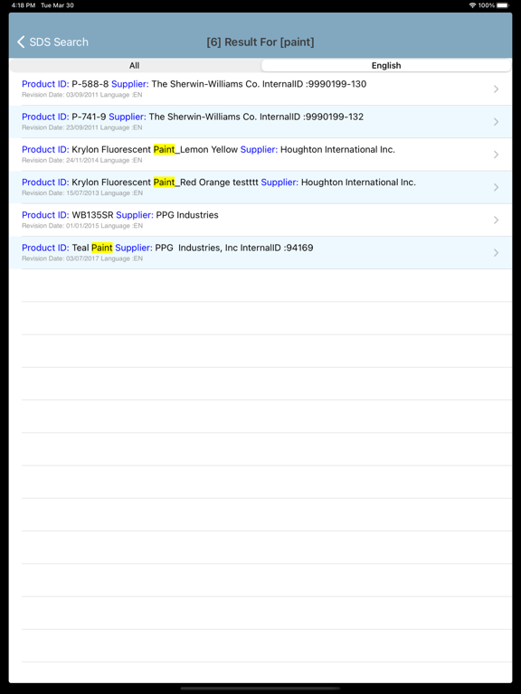 Screenshot #5 pour SDS Finder