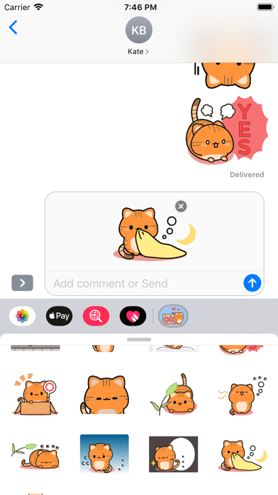Kuno Kun Stickers for iMessage Screenshot