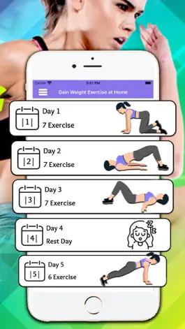 Game screenshot Gain Weight Exercise at Home hack