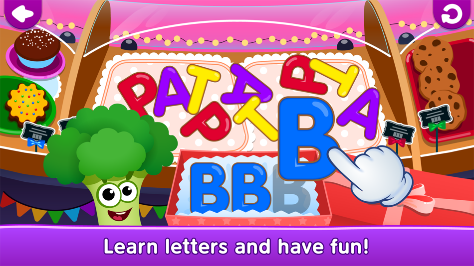 #2. ABC Learning games for kid (iOS) 由: Funny Food: Kids Learning Games