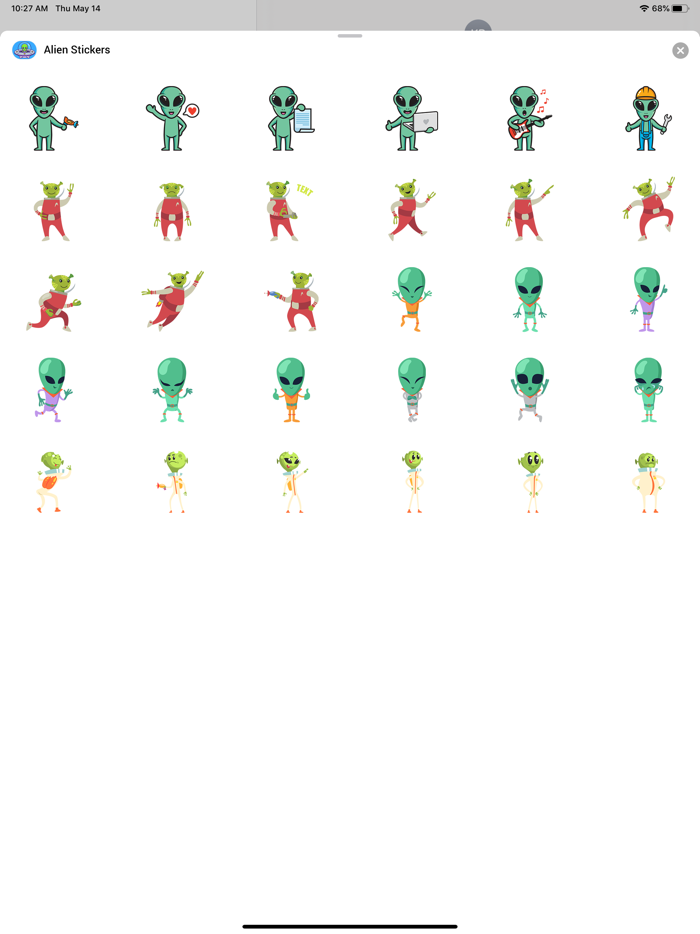 Aliens Stickers