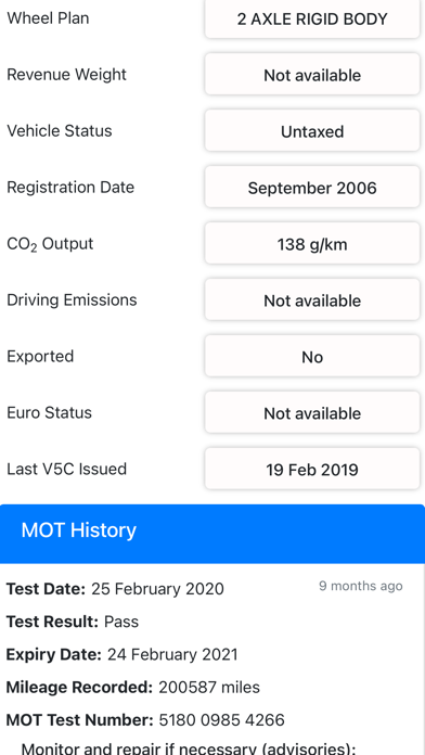 Car Historian - Car Check App Screenshot