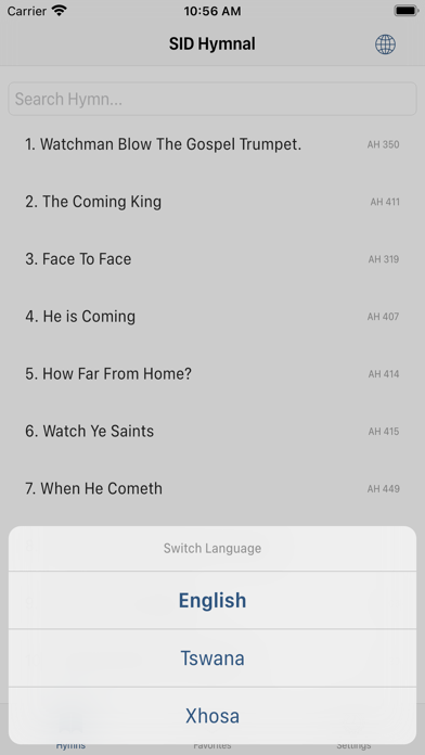 SID Hymnal Screenshot