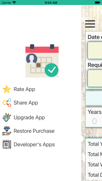 Age On Date Calculator App Screenshot