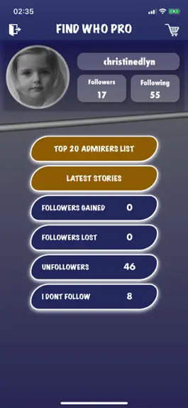 Game screenshot FindWhoPro Stats For Instagram mod apk