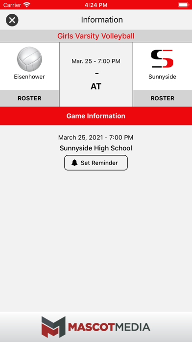 Sunnyside Grizzlies Athletics Screenshot