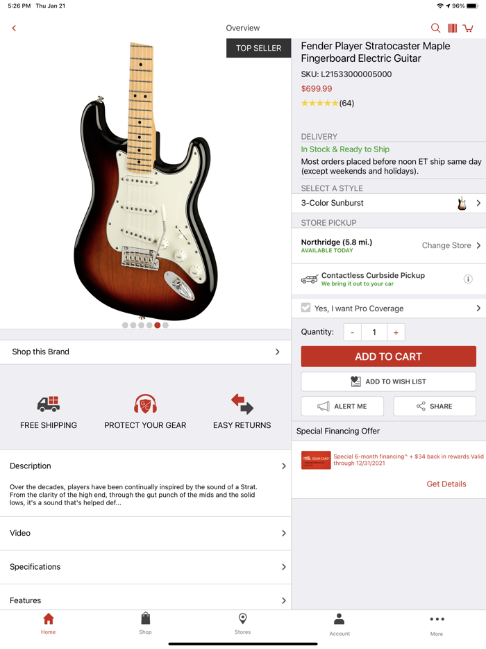 Guitar Center Shop for Gear