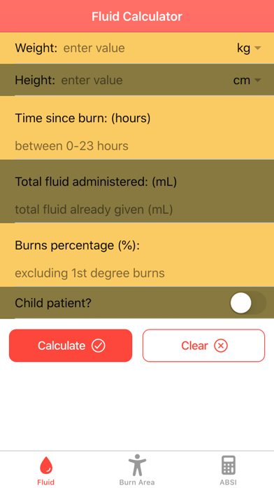 Pocket Burn Calculator Screenshot