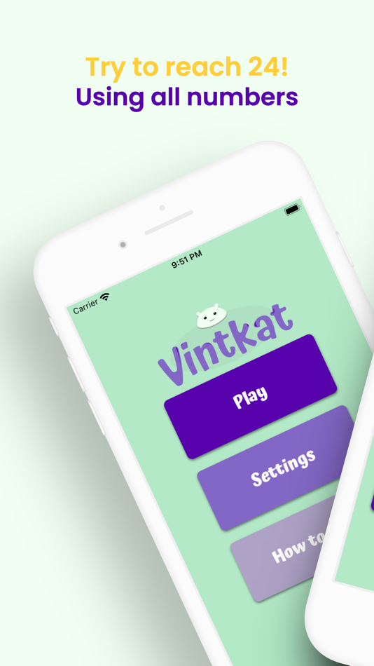#1. Vintkat - Make 24 (iOS) 由: Theo Battello