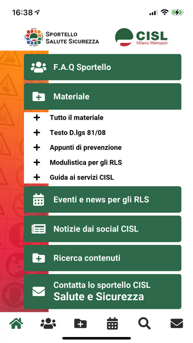 Salute Sicurezza CISL Milano Screenshot