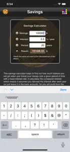 Savings Calculator screenshot #4 for iPhone