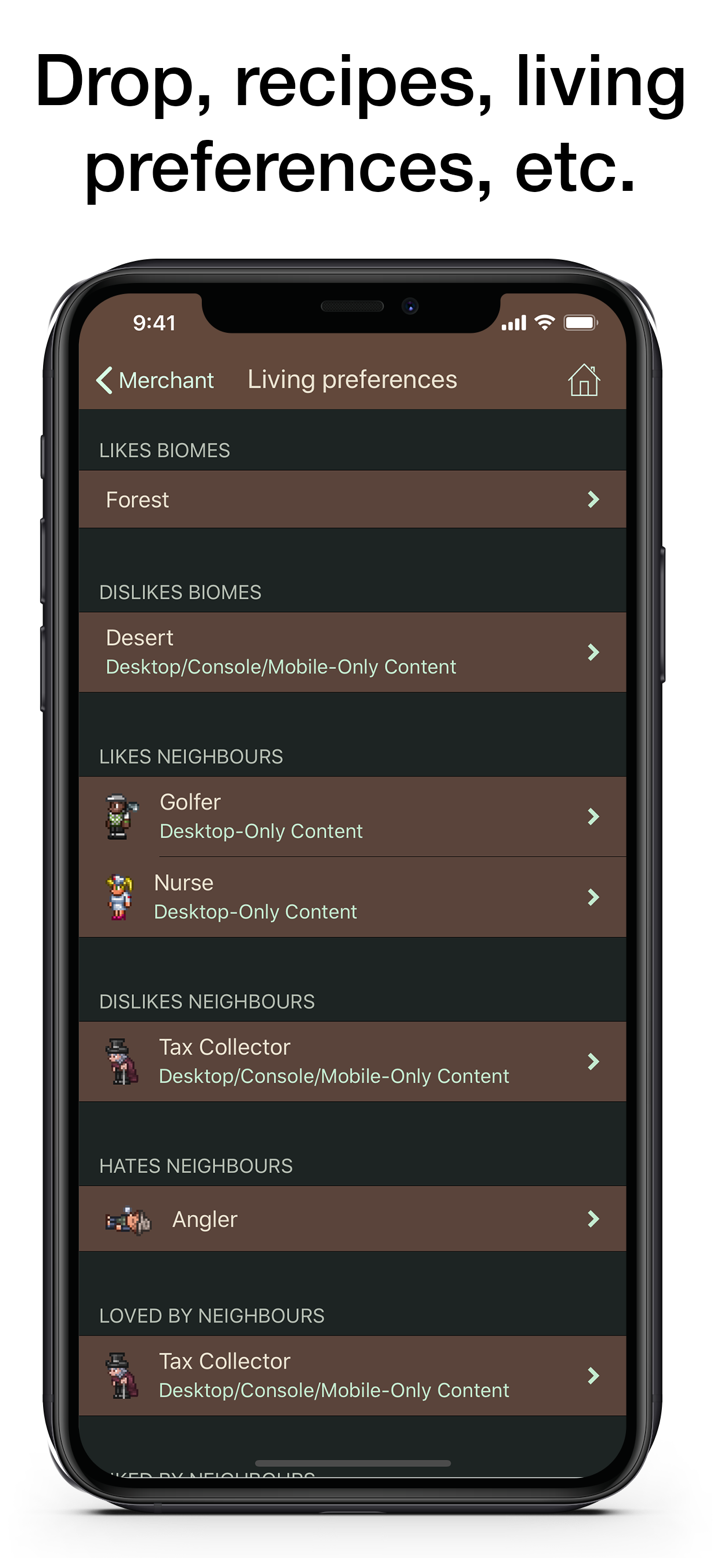 Pocket Wiki for Terraria screenshot 2
