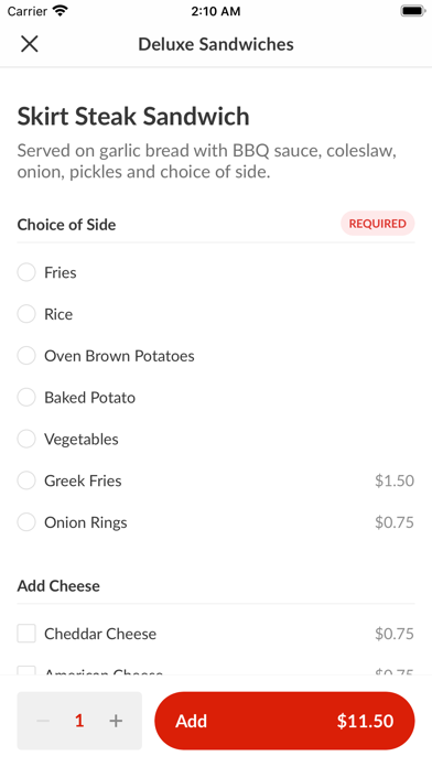 Hub's Restaurant Screenshot