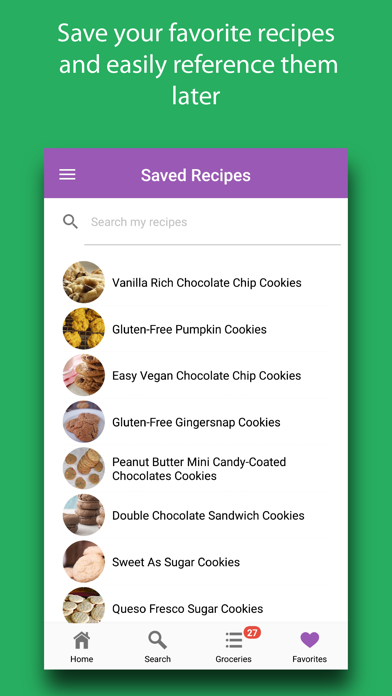 Cookies: Recipes & Ingredients Screenshot