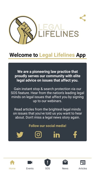 Legal Lifelines Stop & Search Screenshot