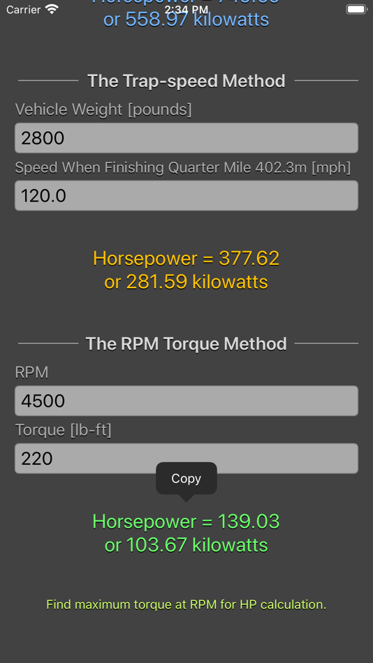 #8. Engine Horsepower Calculator (iOS) 由: Nitrio