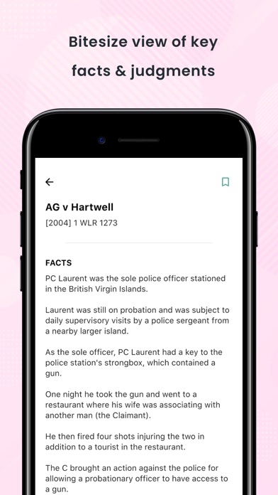 Pocket Law Guide: Tort Screenshot
