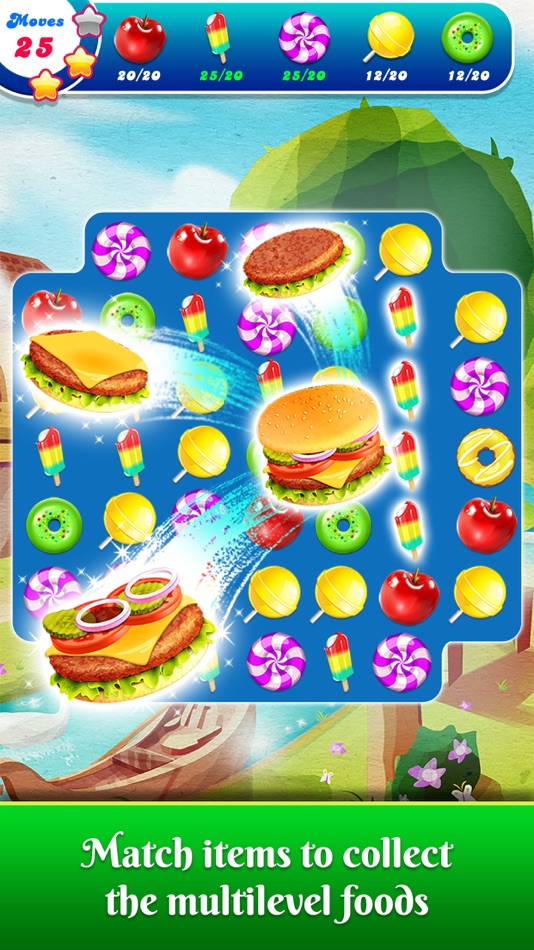 #4. Food Splash : Match 3 game (iOS) 由: out thinking limited